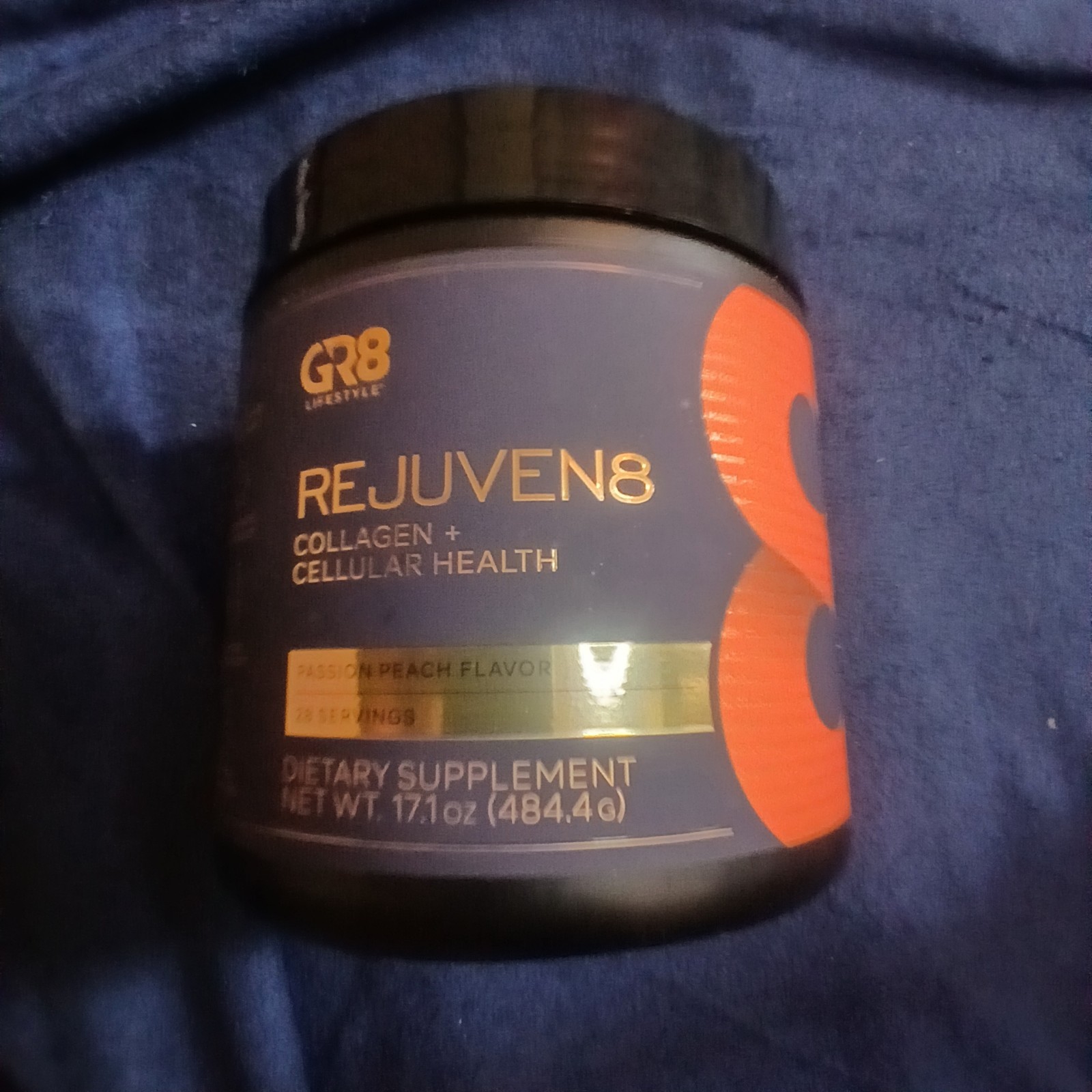 Rejuven8 Collagen + Cellular Health – Passion Peach (28 Servings)