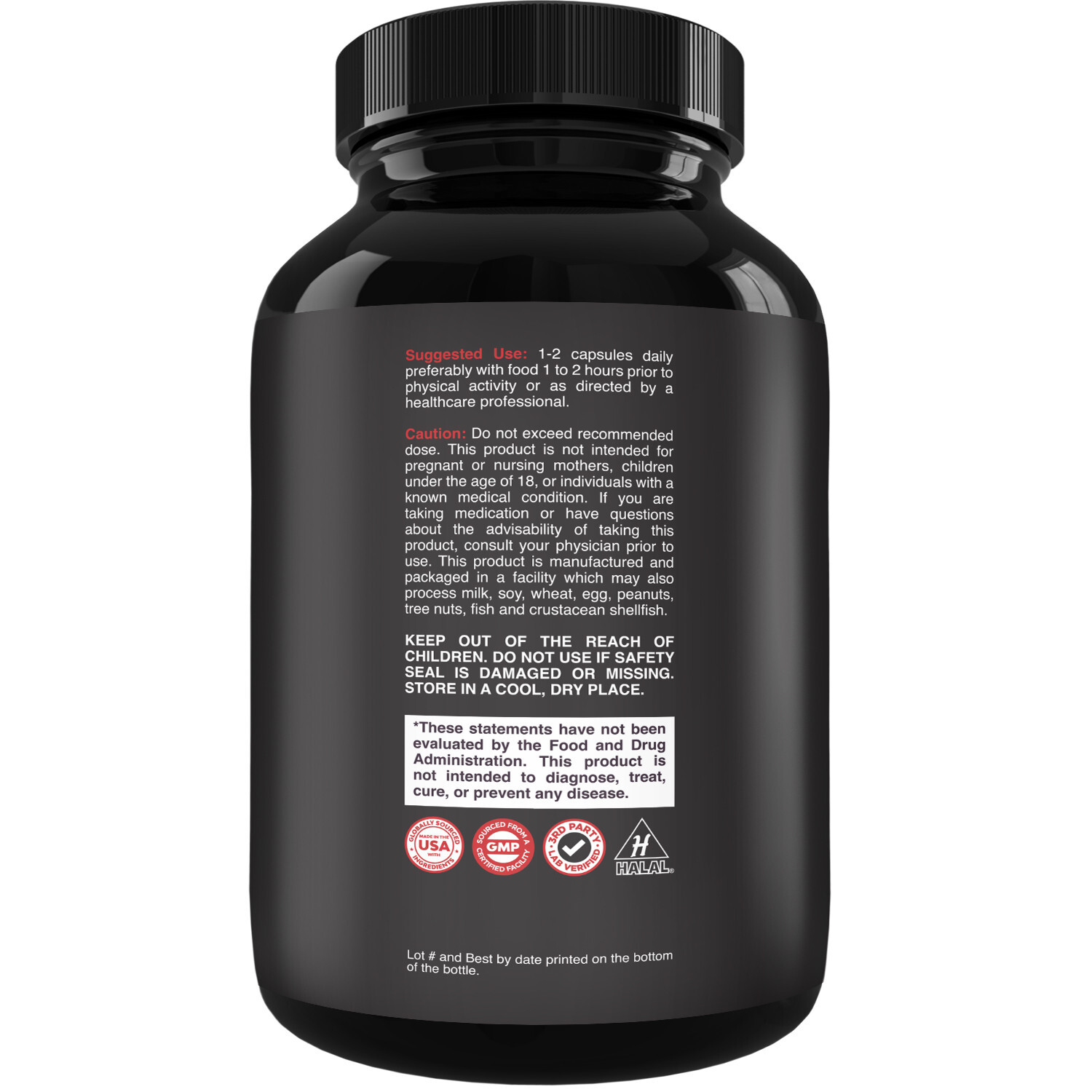 Extra Strength Testosterone Booster for Men with Horny Goat Weed Maca Root