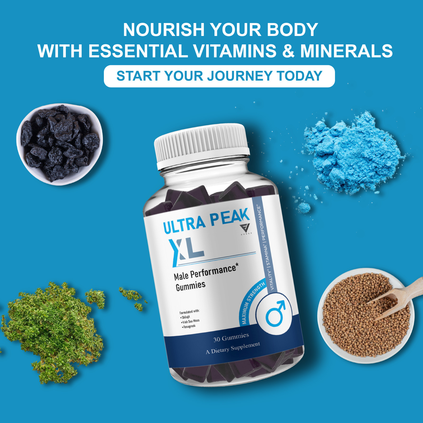 Ultra Peak XL Gummies, UltraPeakXL Advanced Formula (1 Month Supply)