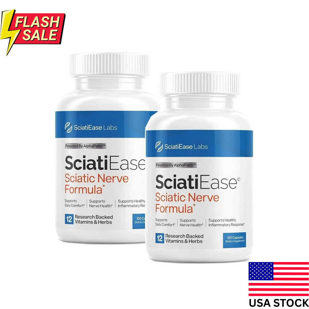3 PACK SciatiEase Labs Sciati Ease Sciatic Nerve Suitable Complex 120 Capsules F