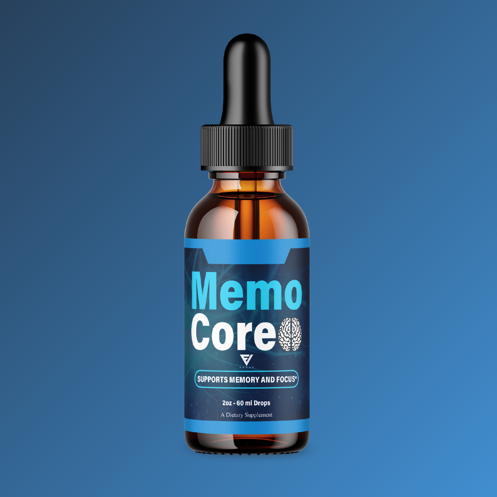(5 Pack) Memo Core Brain Drop Supplement, MemoCore Memory & Focus Drops (10oz)