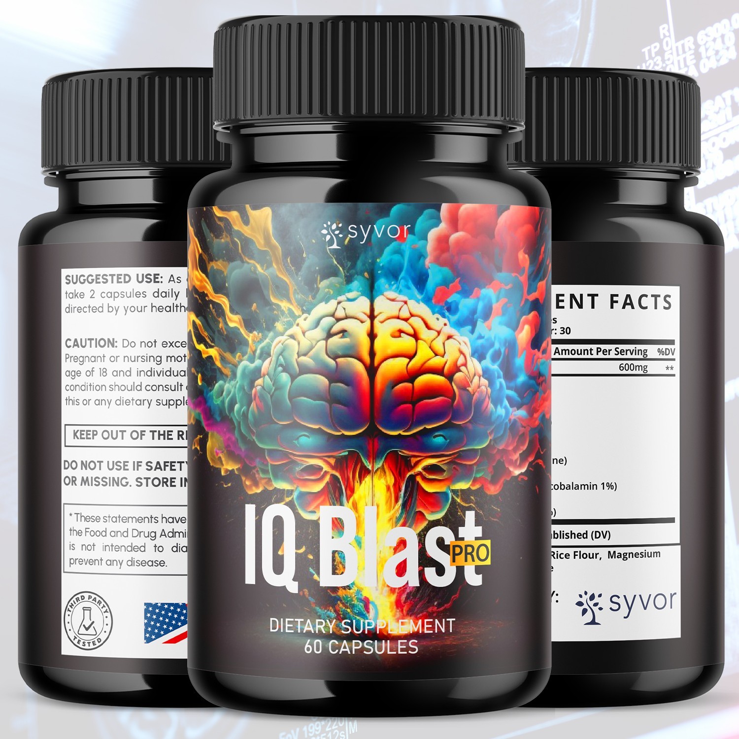 IQ Blast Pro Brain Supplement – Enhance Cognitive Function and Clarity (2 Pack)