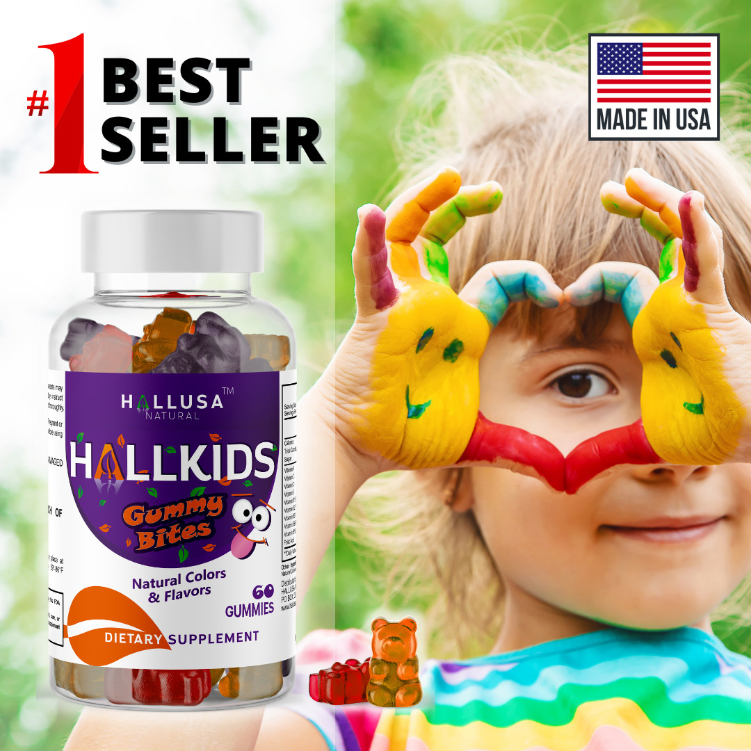 HALLKIDS Multivitamin for Children Gummies – Immune Support – 60 Gum