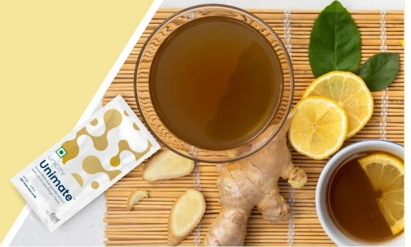 UNICITY Unimate Dietary Supplement Lemon Ginger Flavor Drink 30 Sachets
