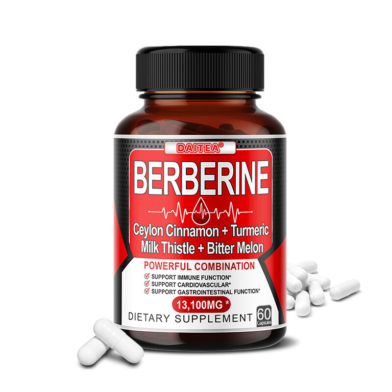 Premium Berberine HCL 600mg Plus Organic Ceylon Cinnamon – 30/60/120 Capsules