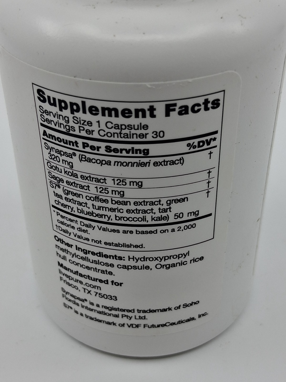 LivePURE Neuro Boost – Helps Improve Memory, 30 capsules EXP: 10/2026 SEALED