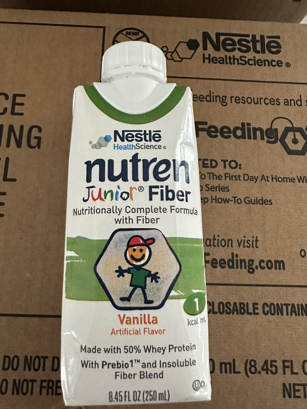 Nutren Junior Fiber Vanilla, 24 Count