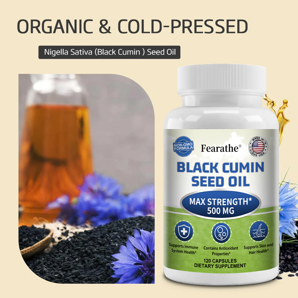 Cold-Pressed Black Cumin Seed Oil – Supplement for Skin & Hair Health
