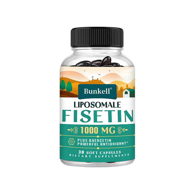 Liposomal Fisetin with Quercetin High Potency 1000mg Serving Antioxidant Energy
