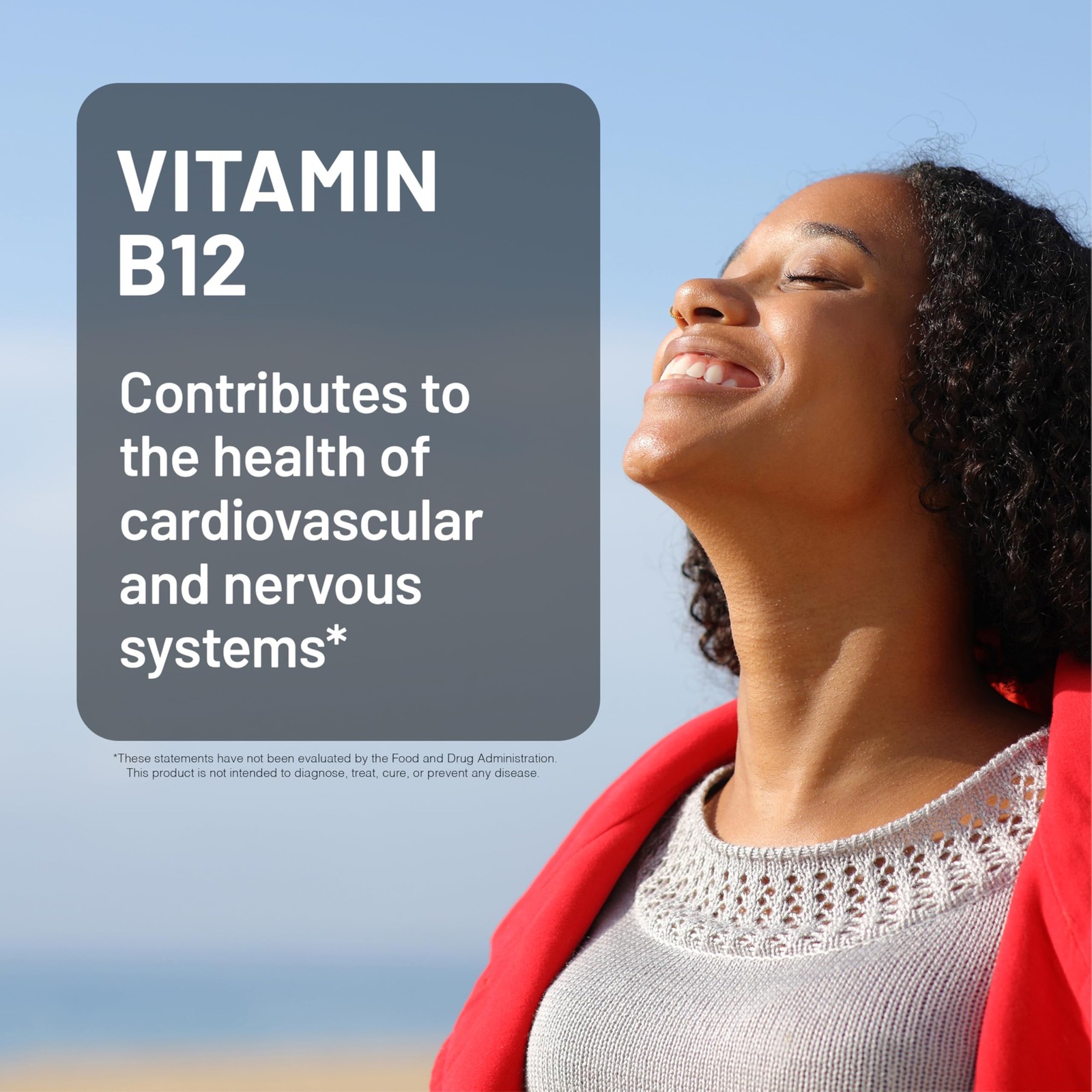 NatureWise Vitamin B12 Extra Strength 2500mcg – 60 Count (Pack of 1), Red