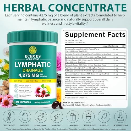 Lymphatic Drainage Lymph System Support Herbal Blend Wellness Drenaje Linfatico