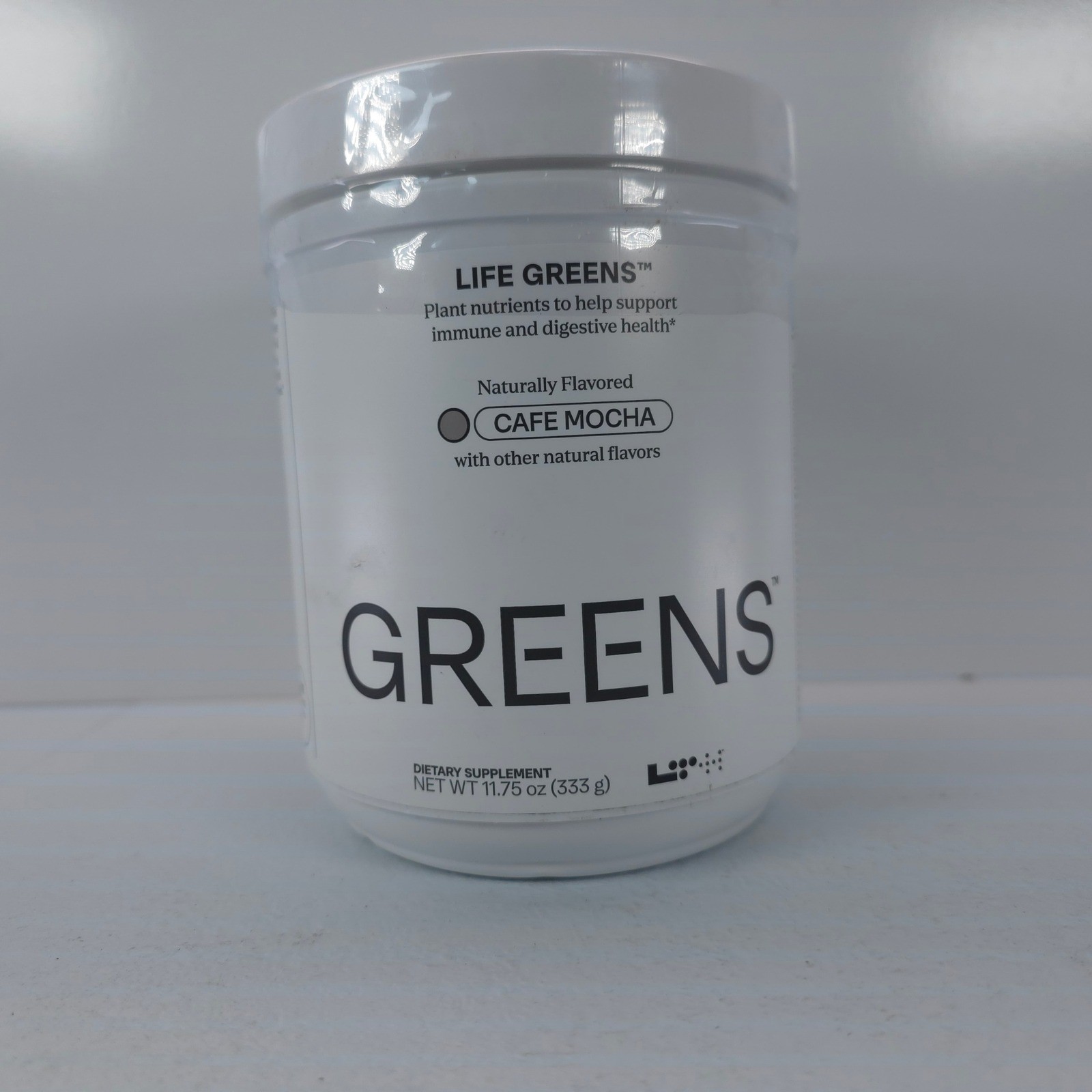 LTH Life GREENS Cafe Mocha Vegan Superfood Powder 11.75oz Exp 01/2027