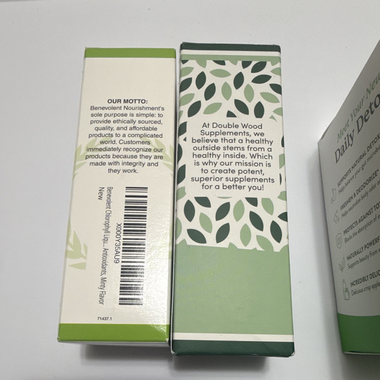 Liquid Chlorophyll Bundle 3 Pack Double Wood Benevolent Nature’s Sunshine New