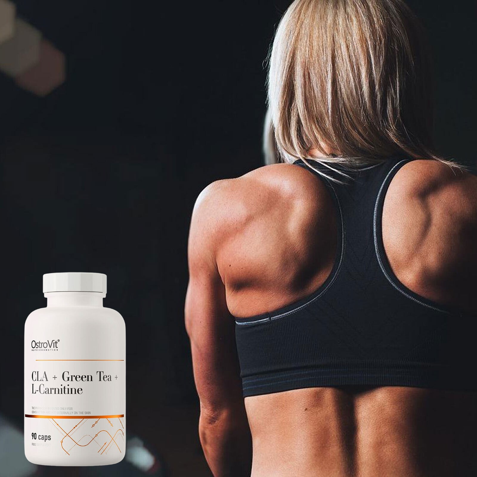 CLA + GREEN TEA + L-CARNITINE – 90-180 Caps -Energy Muscle Mass Fat Loss Strengh