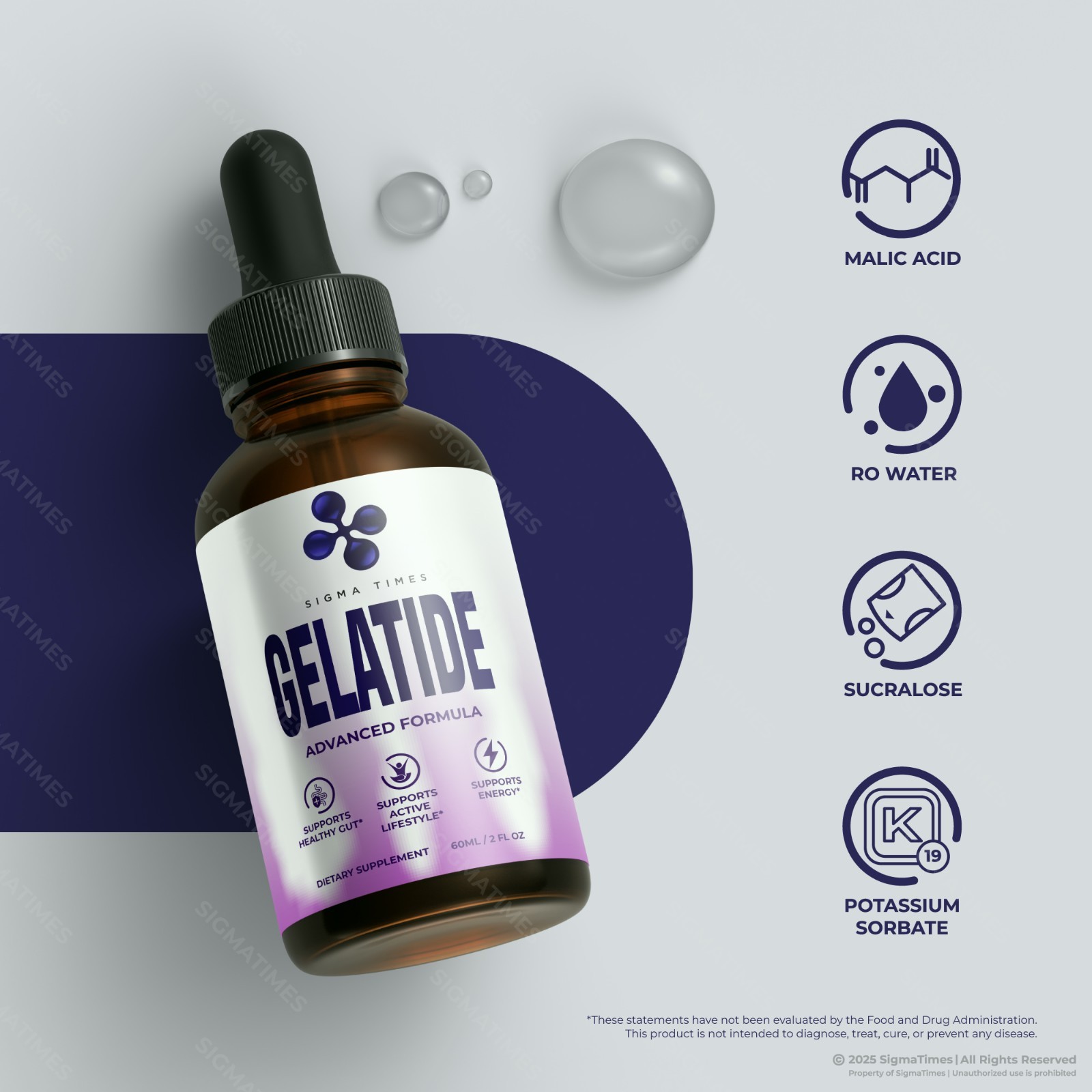 Gelatide Drops, Official Weight Loss Formula, Advanced Metabolism – 2 Pack