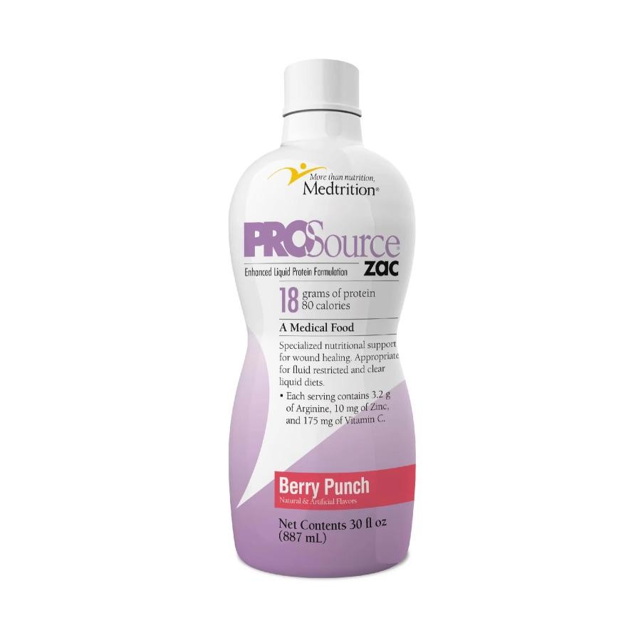 ProSource ZAC Protein Supplement Berry Punch Flavor 32 Oz. Bottle Ages 9+, 1 Ct