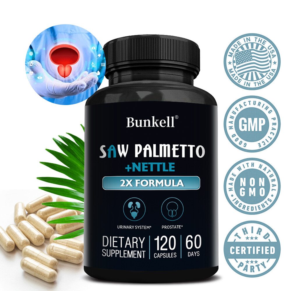 Saw Palmetto with Nettle – 2X Formula Prostate Support for Men’s Health