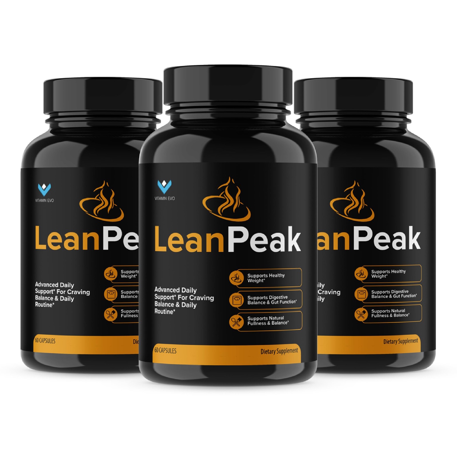 (3 Pack) Lean Peak Advanced Wellness Capsules, Official LeanPeak Maximum Strengt