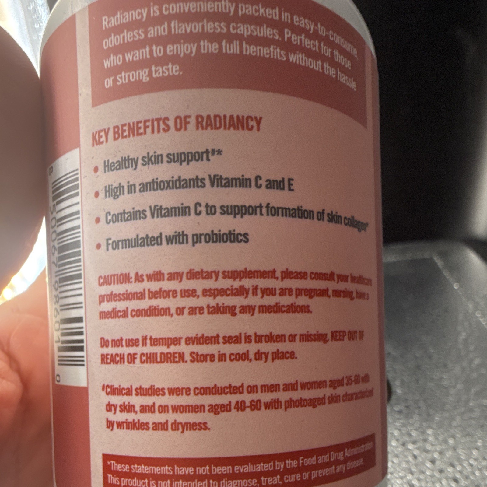 BB Company Radiancy Collagen Capsules 120ct Hair Skin Nails Dairy/Gluten-Free