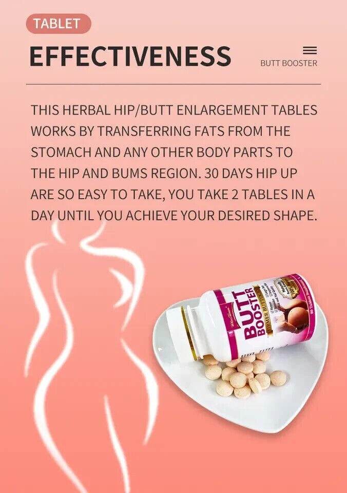 1bottleof female breast enhancement tablet+1bottle of buttock enlargement tablet