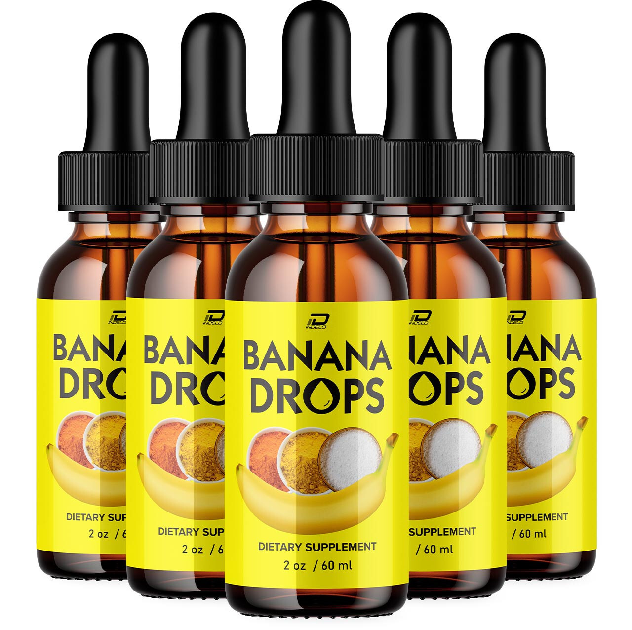 Banana Drops for Weight Loss Liquid Supplement, Banana Drops Official (5 Pack)