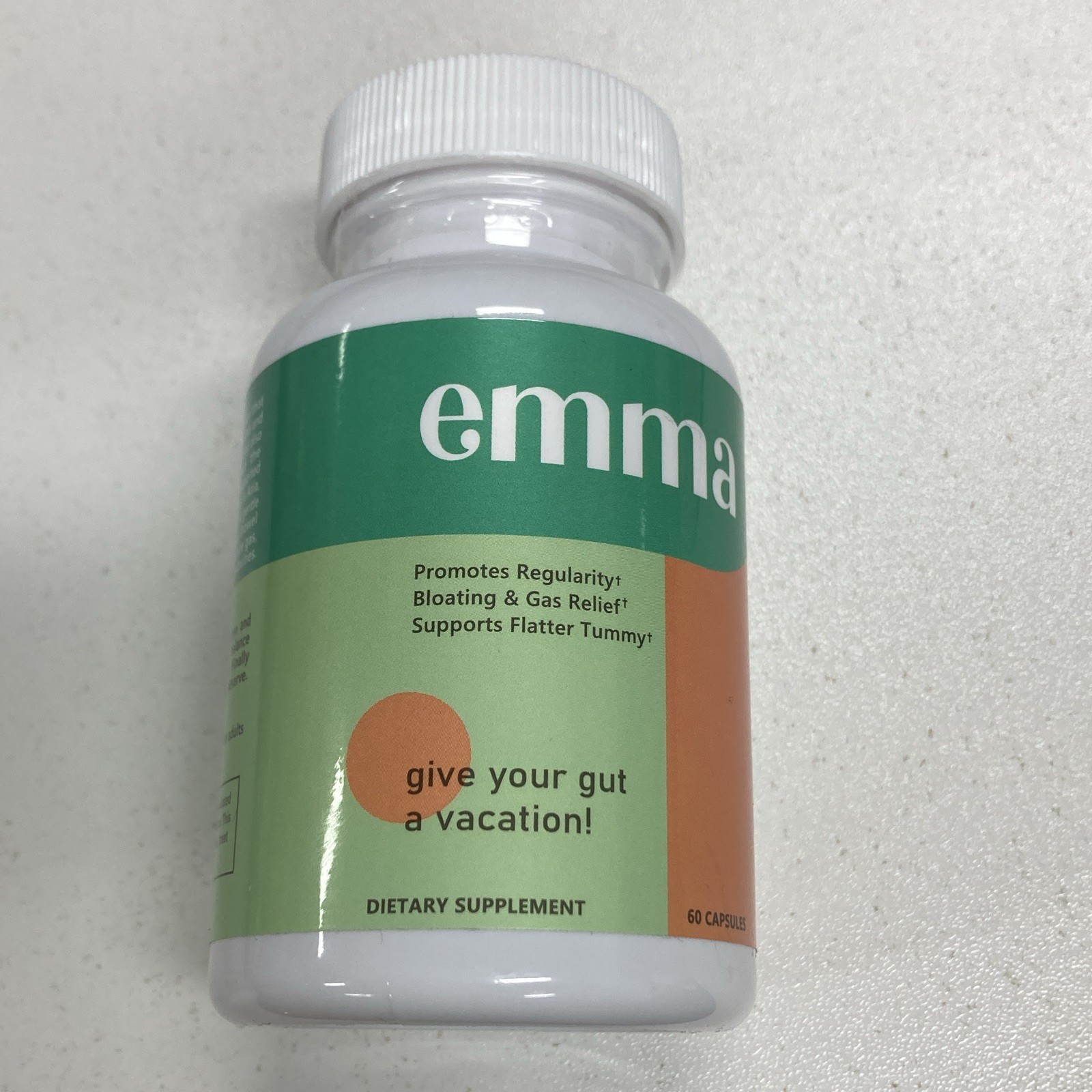 emma Dietary Supplement Capsules – Digestive Support, Bloating & Gas Relief 60