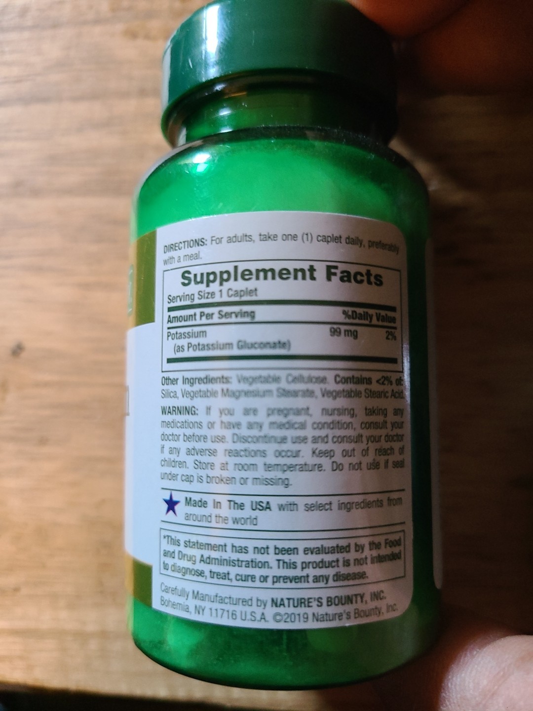 ✅️12 Lot Potassium 99mg 1200 Caps Exp June-Aug 2026