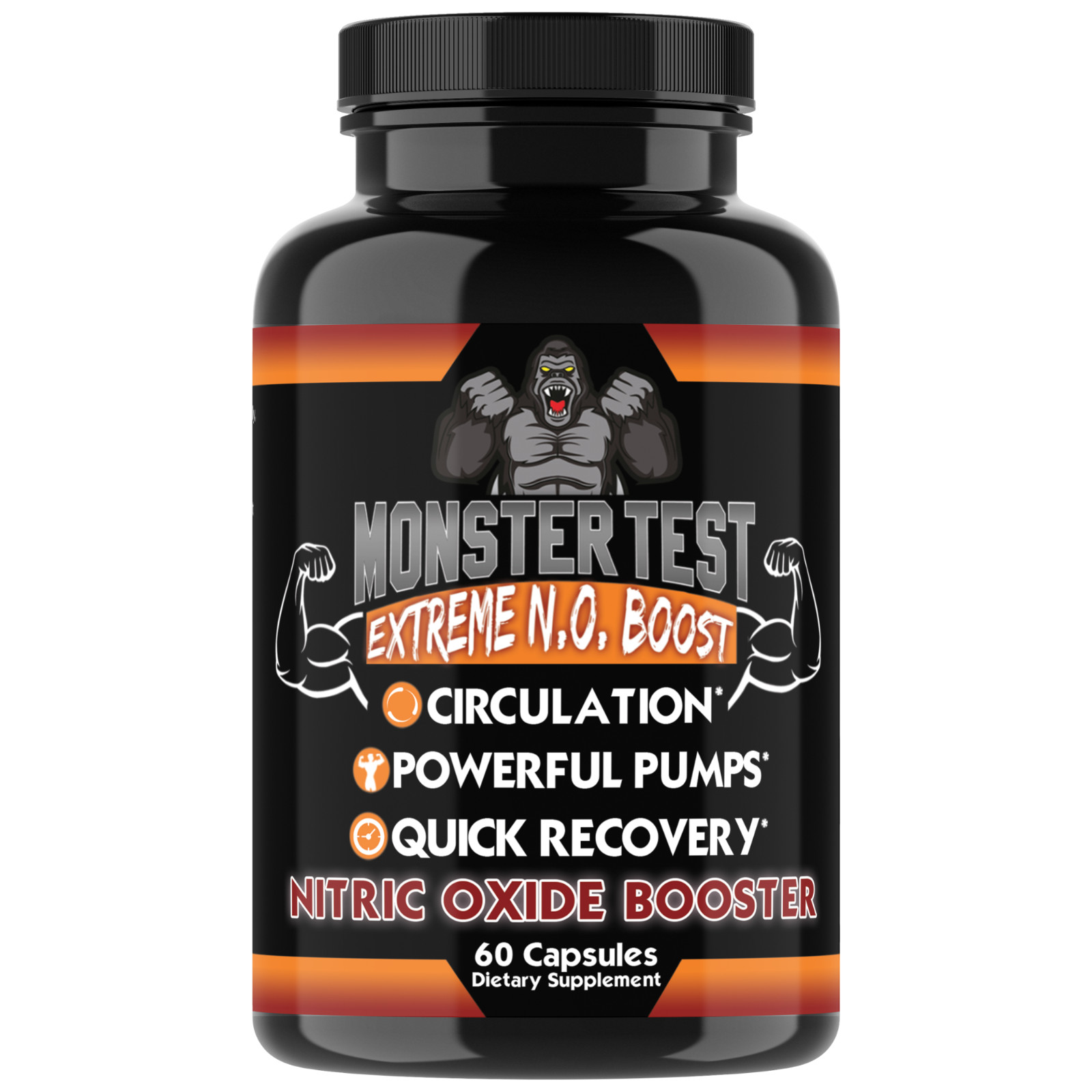 Monster Test Mens Just Tribulus + Monster N.O. Nitric Oxide + Test Booster, 2-pk