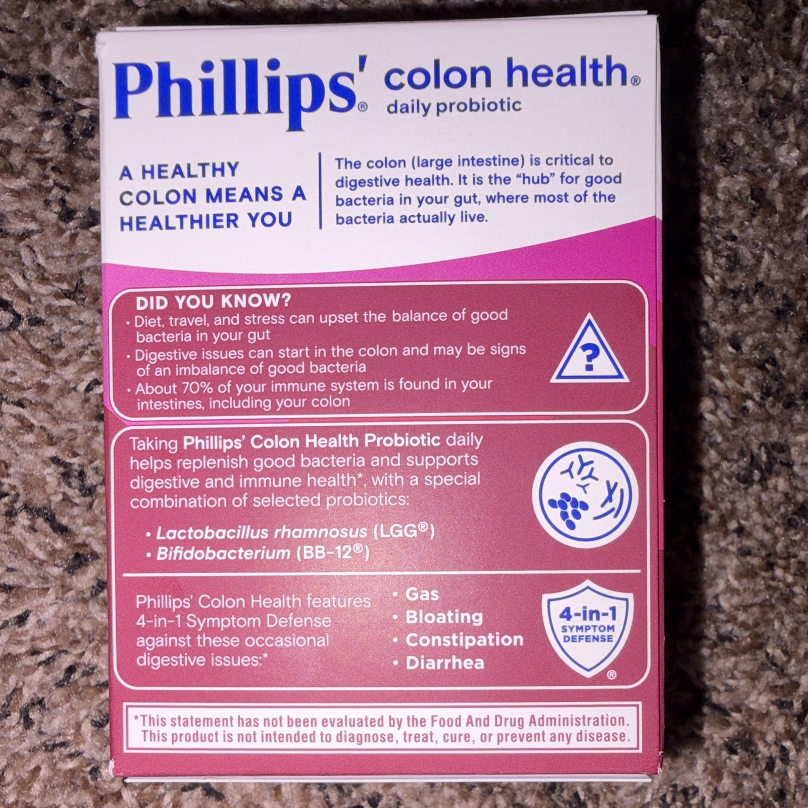 Phillips’ Colon Health Daily Probiotic 4-in-1 One Daily 3B CFU 45 Caps
