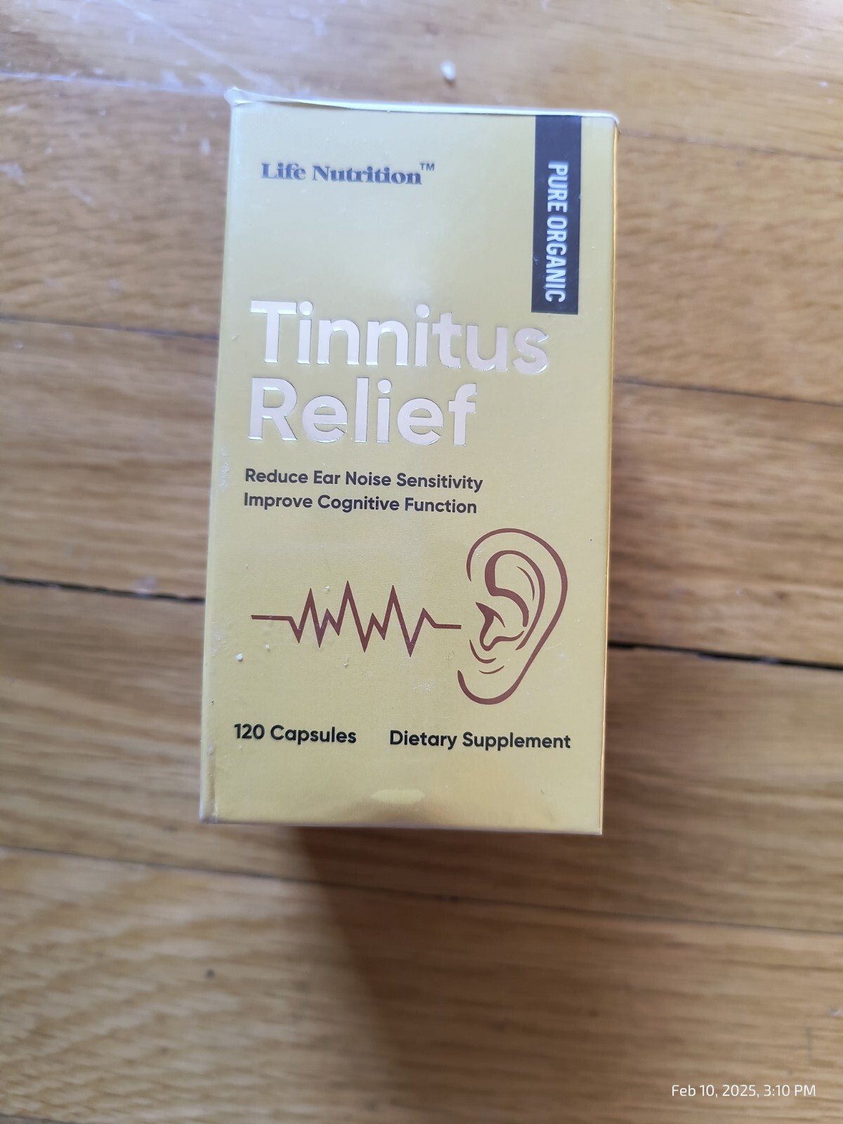Tinnitus Relief for Ringing Ears Reduce Ear Noise Sensitivity 120 Capsules 12/27