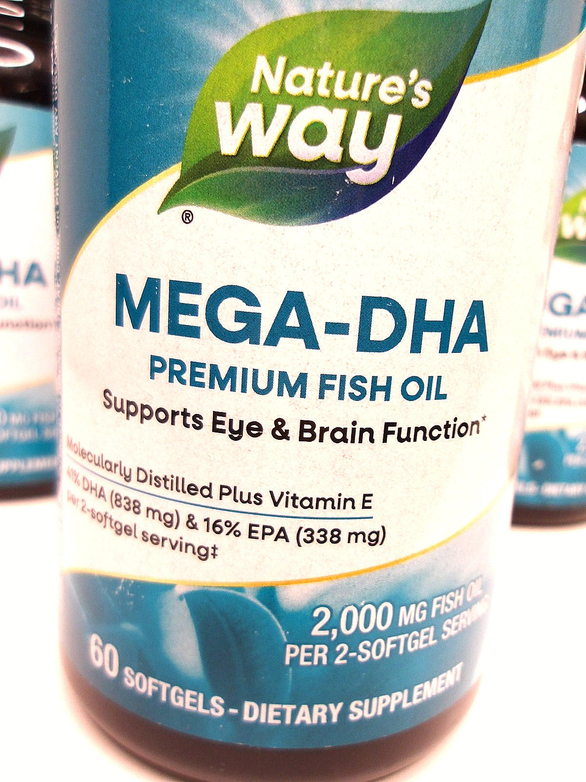 Nature’s Way MEGA-DHA PREMIUM FISH OIL, 2,000 mg, 240 Total (Exp. 06/30/26)