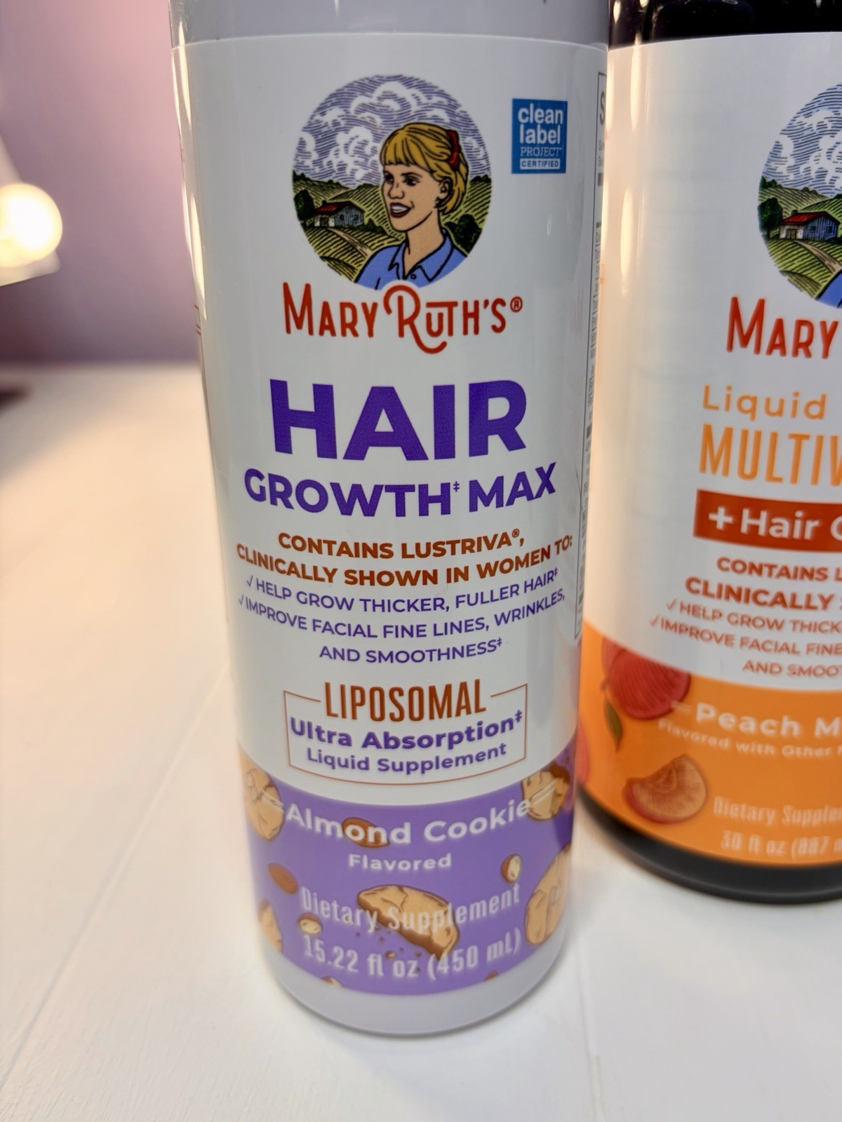 MaryRuth Organics Hair Growth Essentials Bundle 3 Pc Liquid Vitamin Supplements