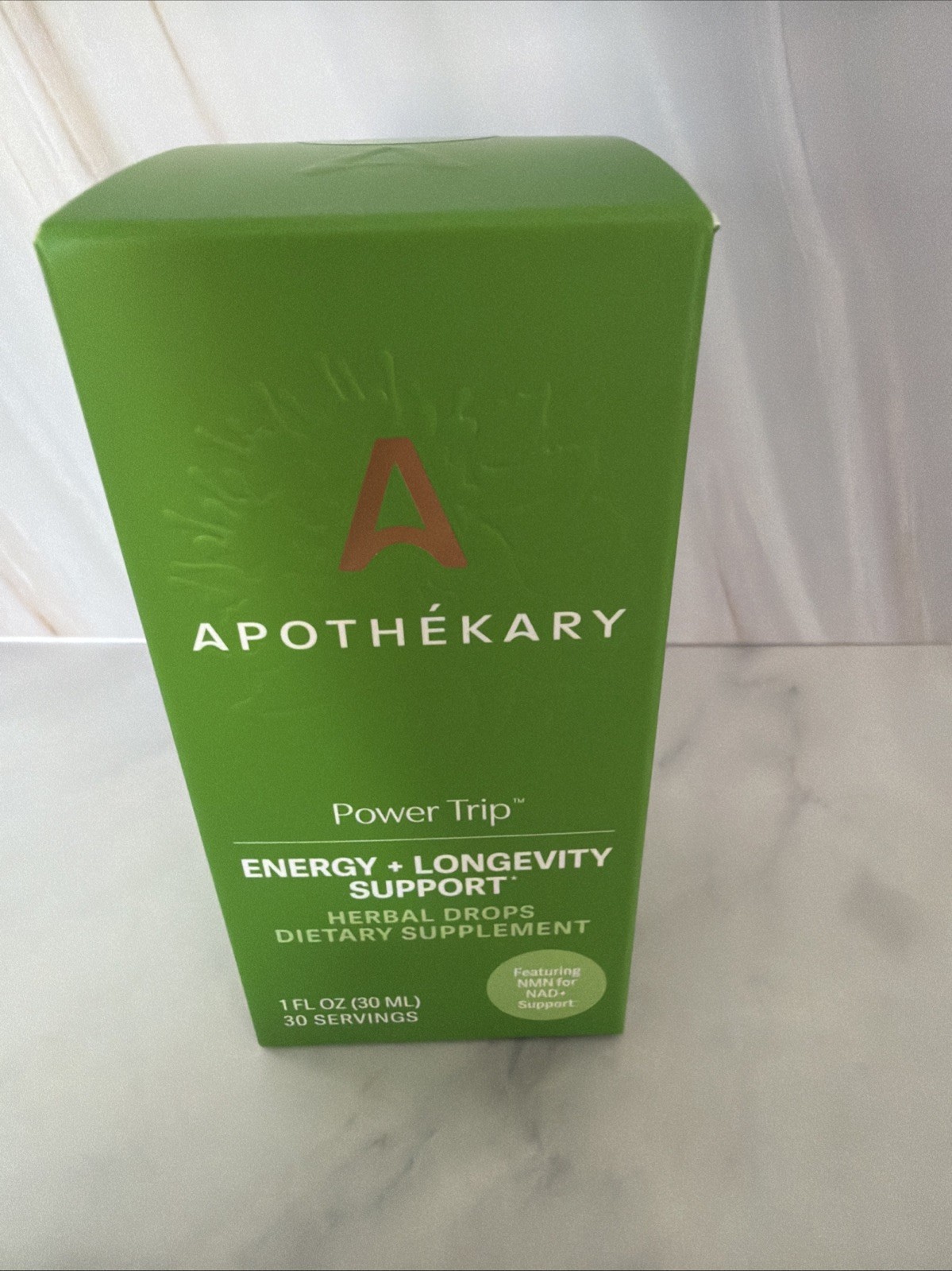 Apothékary Power Trip Energy Support Herbal Drops Dietary Supplement 1 fl oz