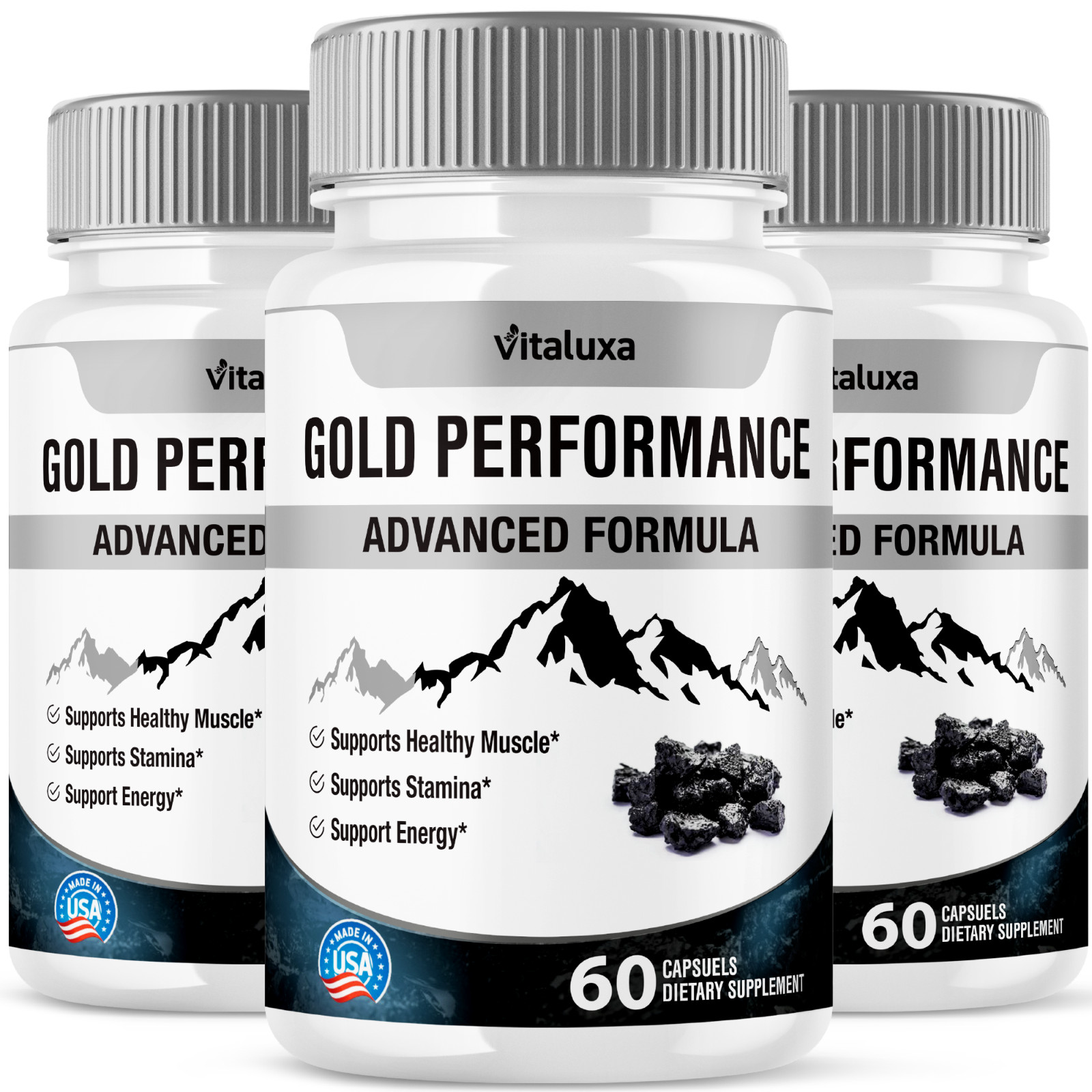 (3 Pack) Gold Performance Capsules Maximum Strength for Confident (180 Capsules)
