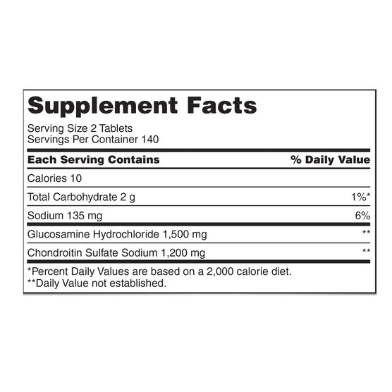 Kirkland Glucosamine Chondroitin 280 Tablets 1500mg 1200mg USP Verified EXP:1/28