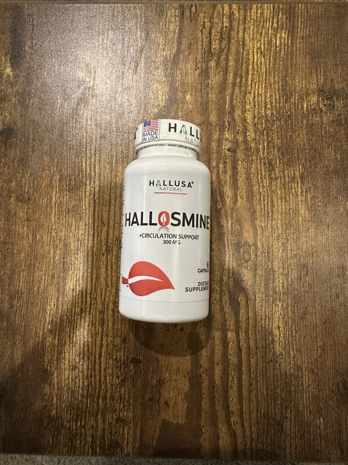 Hallusa Natural Circulation Support Dietary Supplement Capsules 4 pack
