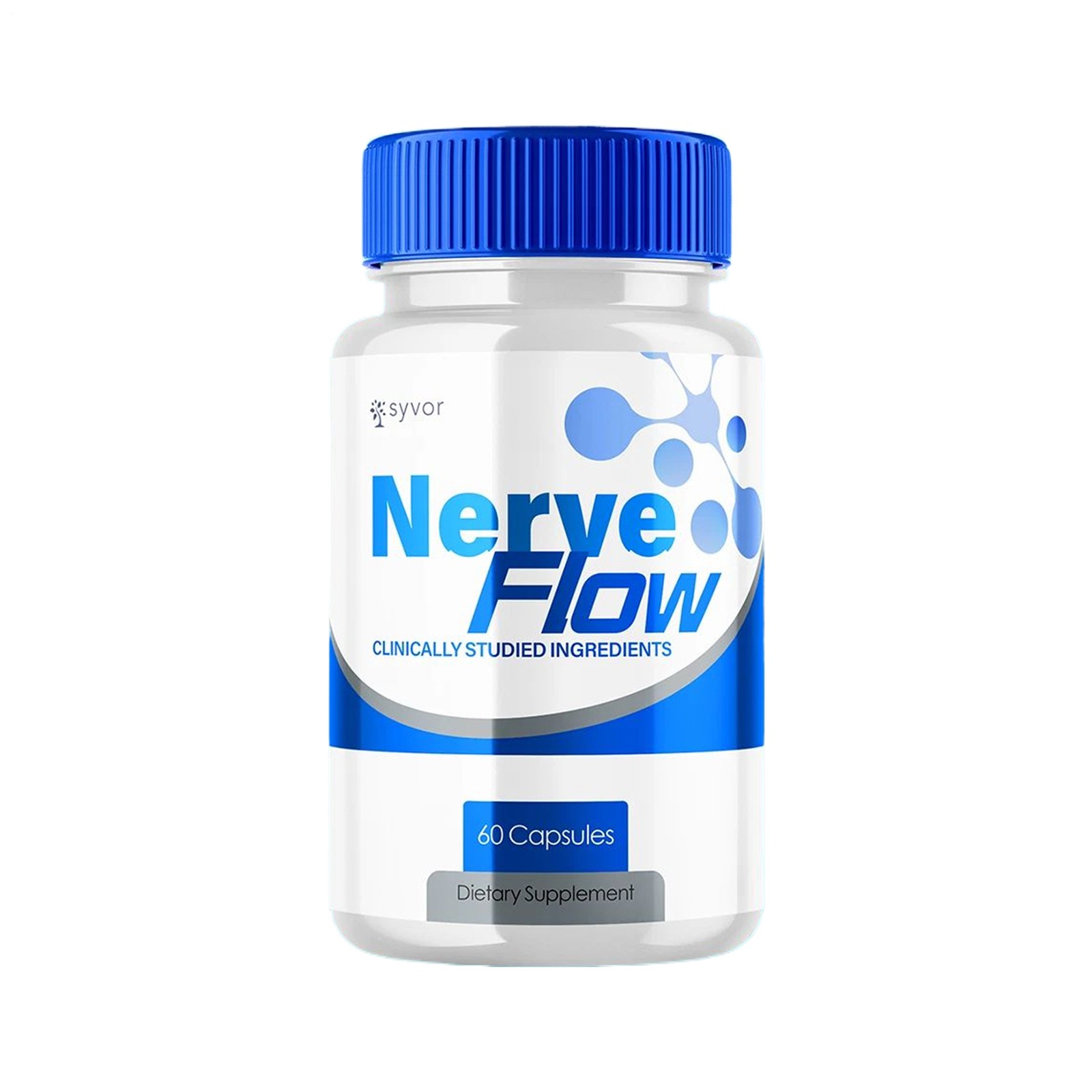 Flow Nerve Advanced Nerve Support Formula Maximum Strength Vitamin 60 Capsules
