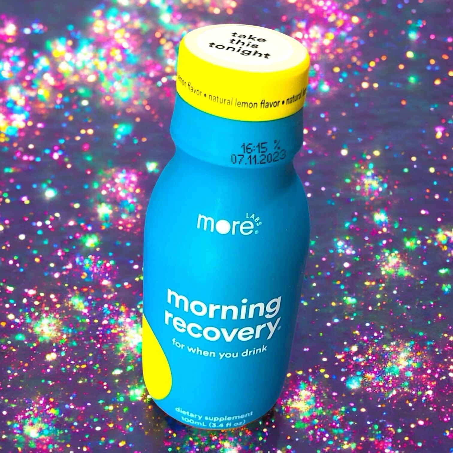 Morning Recovery Hangover Prevention Drink Lemon Flavor 3.4 OZ 6 pack New In Box