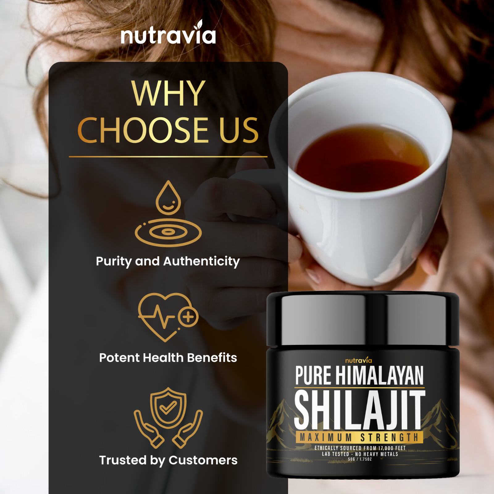 Shilajit Resin Pure Himalayan Shilajit – Lab Tested – Extra Strength Fulvic Acid