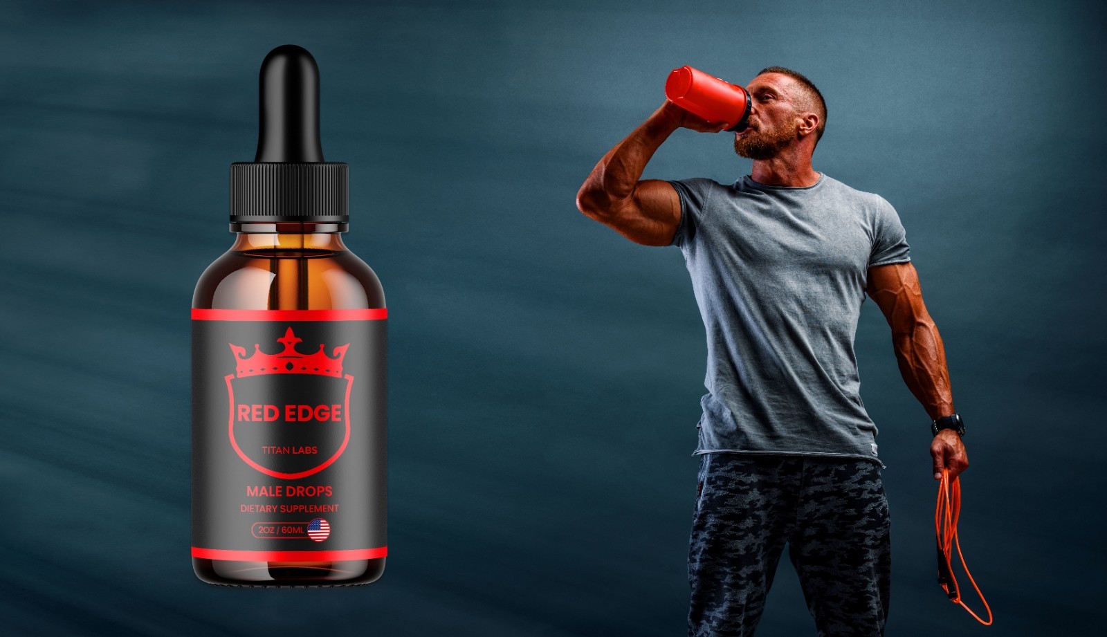 (3 Pack) Red Edge Male Support Drops Advanced RedEdge Supplement 90 Servings