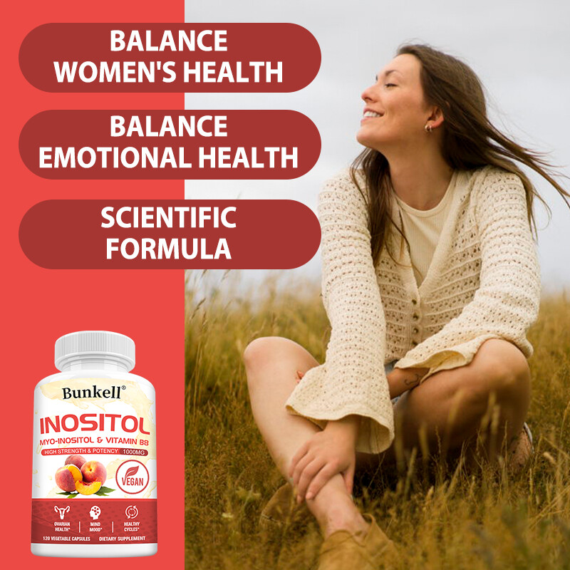 Myo Inositol 1000mg Capsules Ultra Strength PCOS Fertility Boost