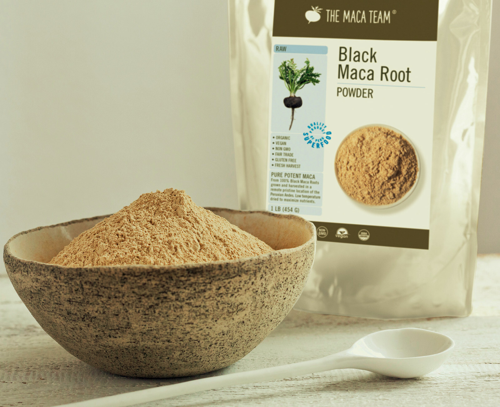 Certified Organic Black Maca Root Powder from Peru – 1 kg 111 servings