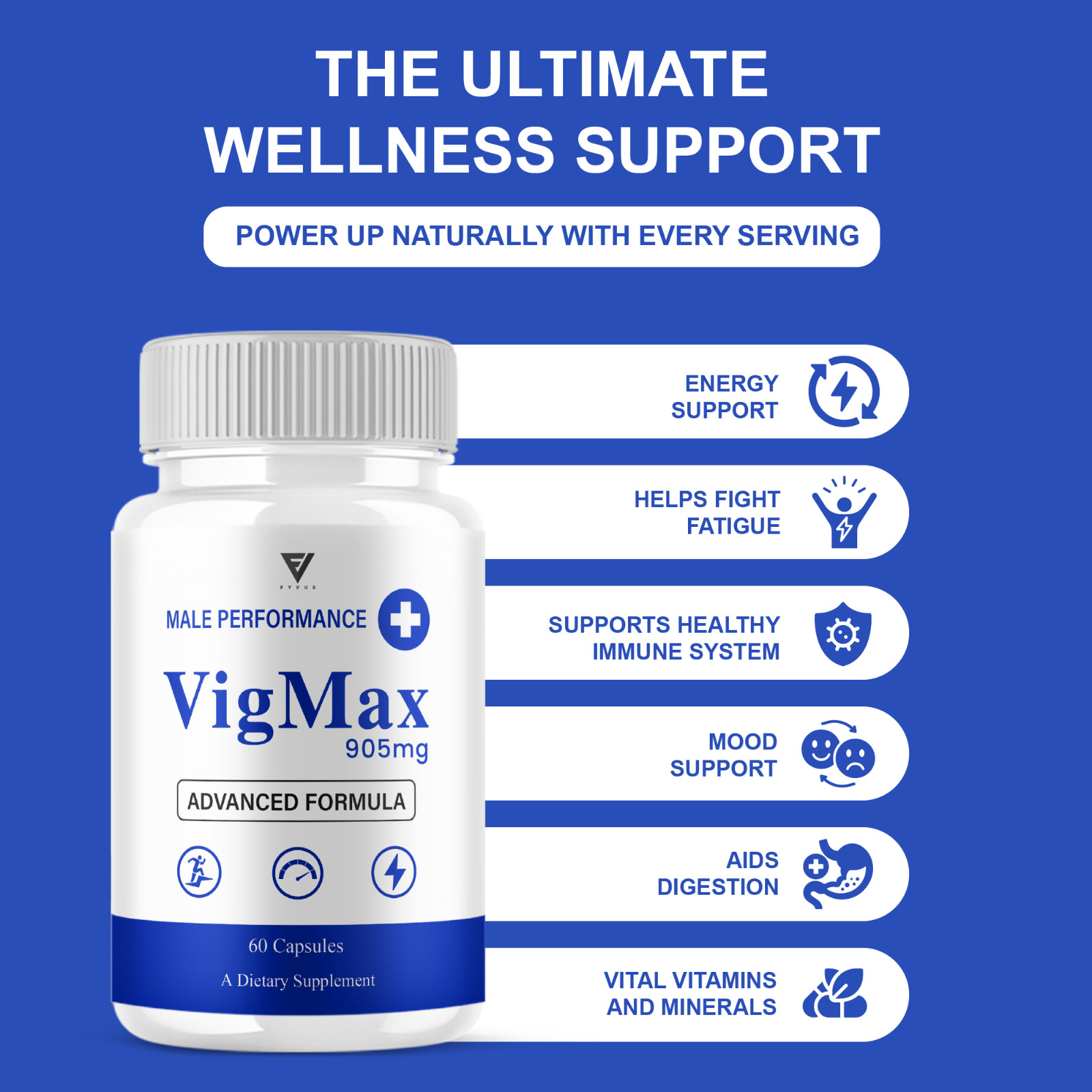 (3 Pack) Vigmax Male Capsules, VigMax Health Support (180 Capsules)
