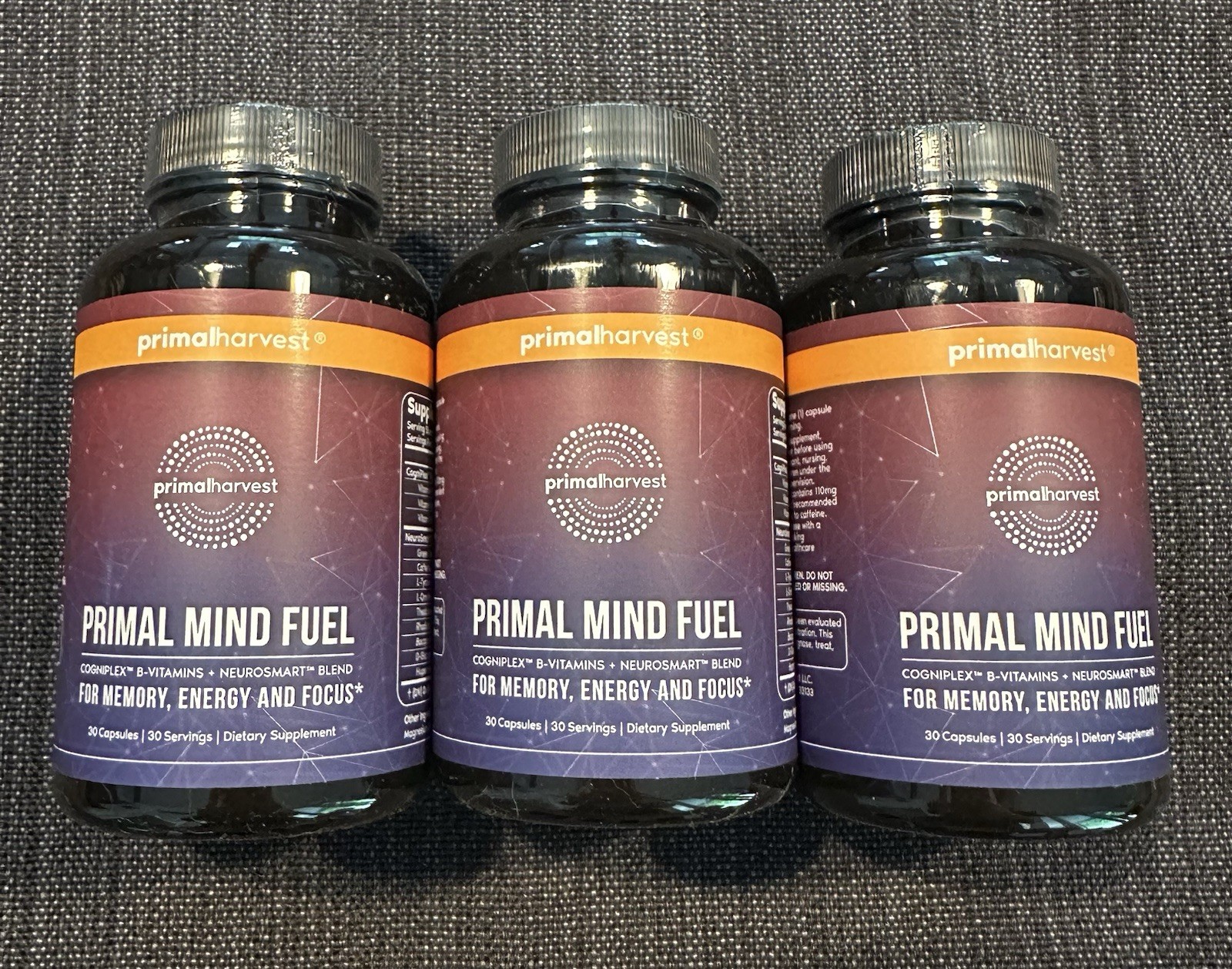 Primal Mind Fuel Supplement NEW! 3 Bottles