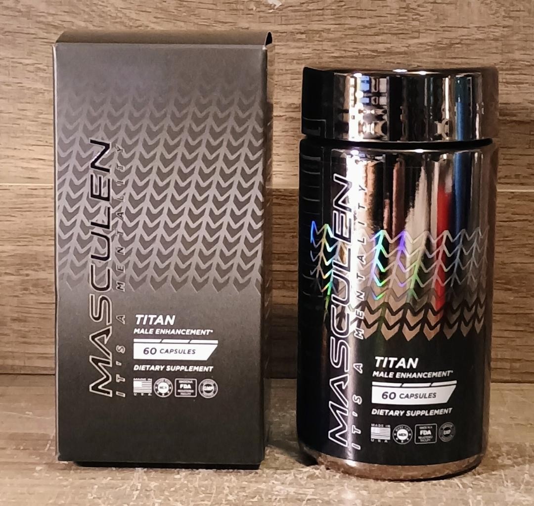 Masculen Titan Enhancement Supplement for Men (60 Capsules) Sealed exp 12/2027