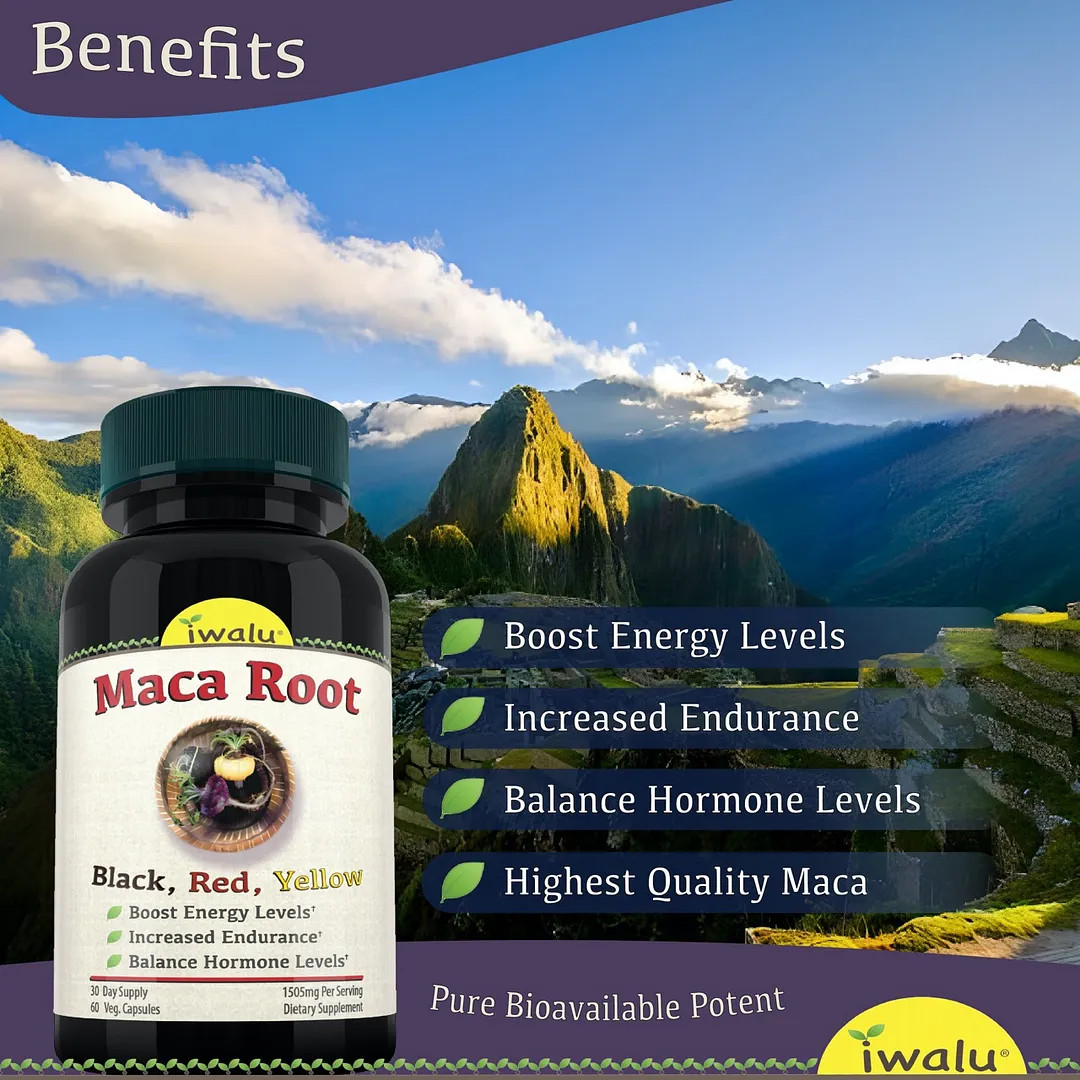 Natural Maca Tablet | Best Supplement Capsule Pill Men Women FREE SHIP