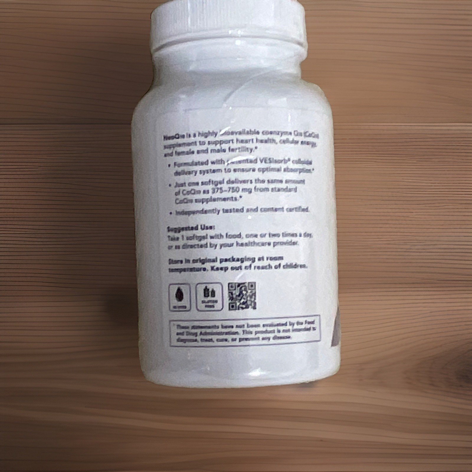 Theralogix NeoQ10 CoQ10 125 mg Highly Bioavailable 90 Softgels Exp 03/2028