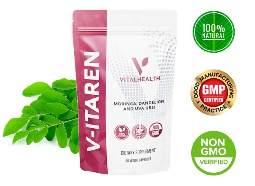 Vital Health V-ITAREN Dandelion, Moringa and Uva Ursi |