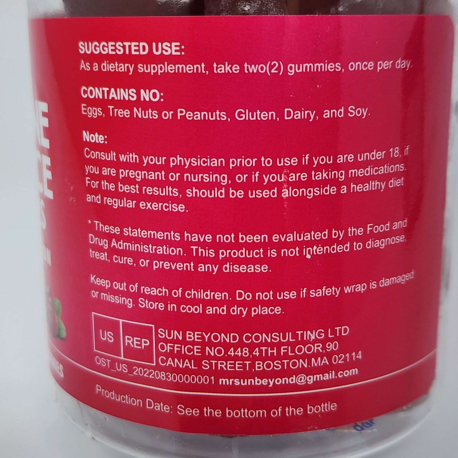 Feminine Balance Gummies Cranberry Probiotic D-Mannose, 60 Count Each (2 Pack)