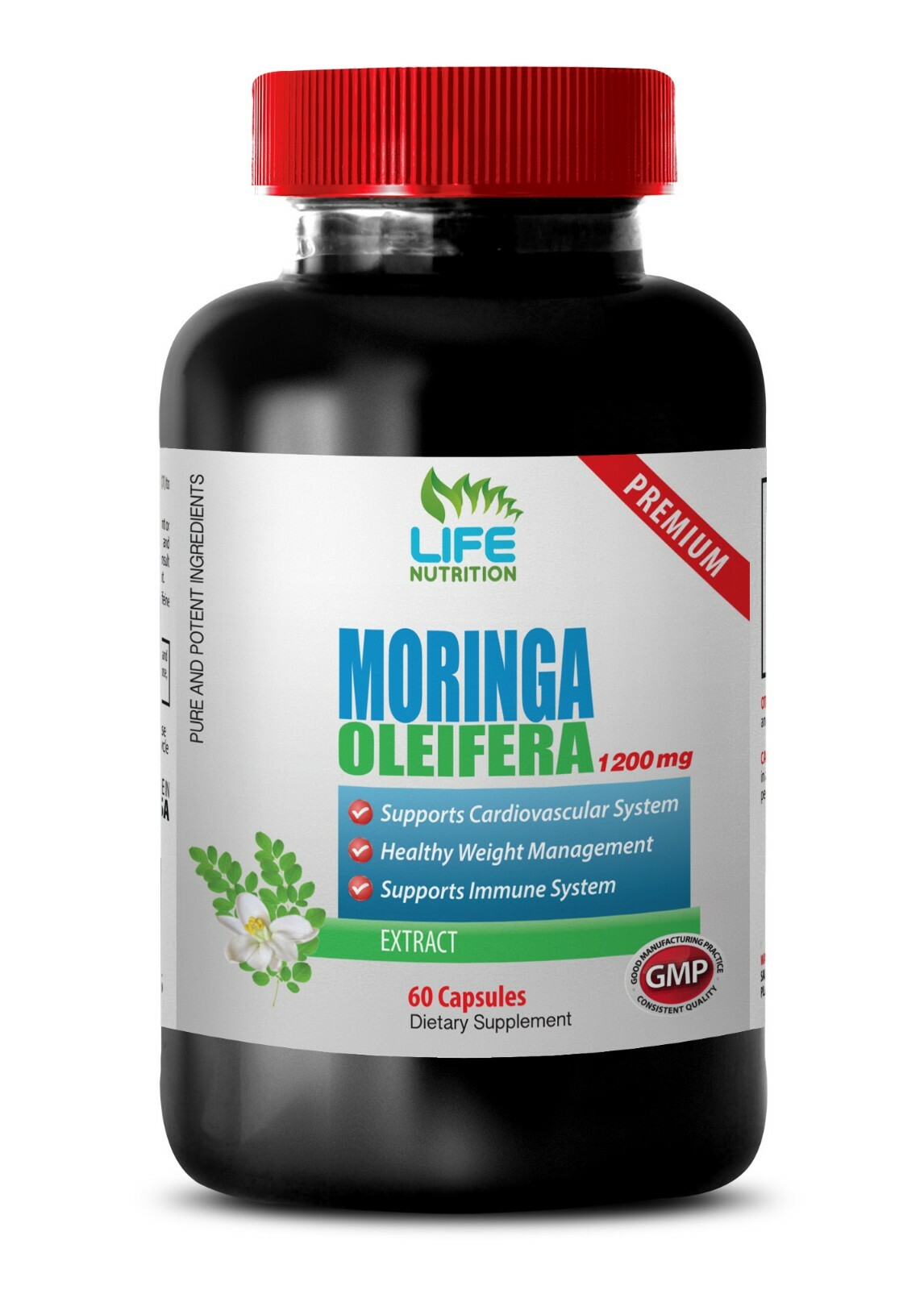 Organic Growth – MORINGA OLEIFERA – Plant-Based Protein 1 Bottle 60 Capsules